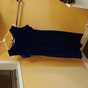 Calvin Klein blue off shoulder dress